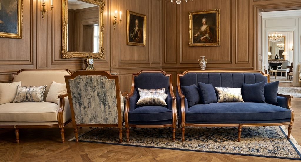طقم جلوس أوروبي كلاسيكي | Classic European Seating Set