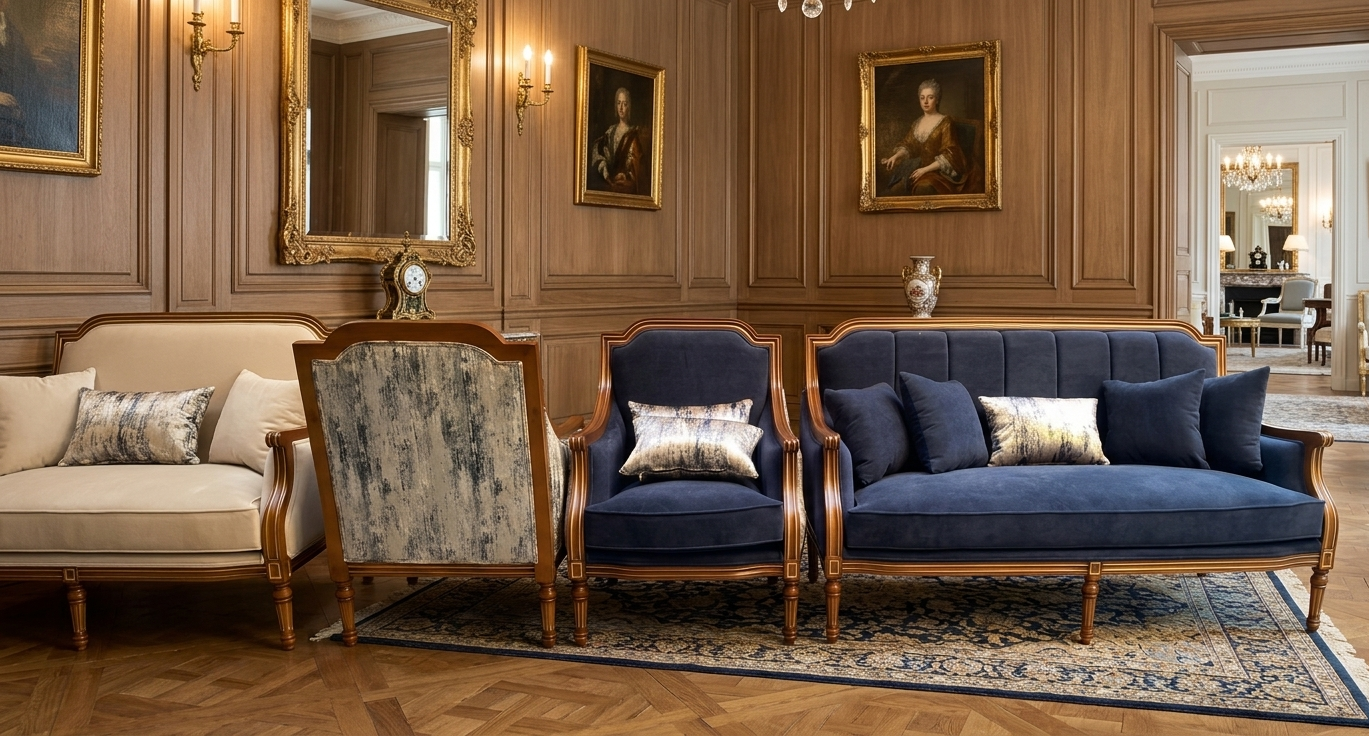 طقم جلوس أوروبي كلاسيكي | Classic European Seating Set