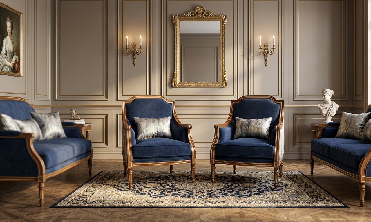 طقم جلوس أوروبي كلاسيكي | Classic European Seating Set
