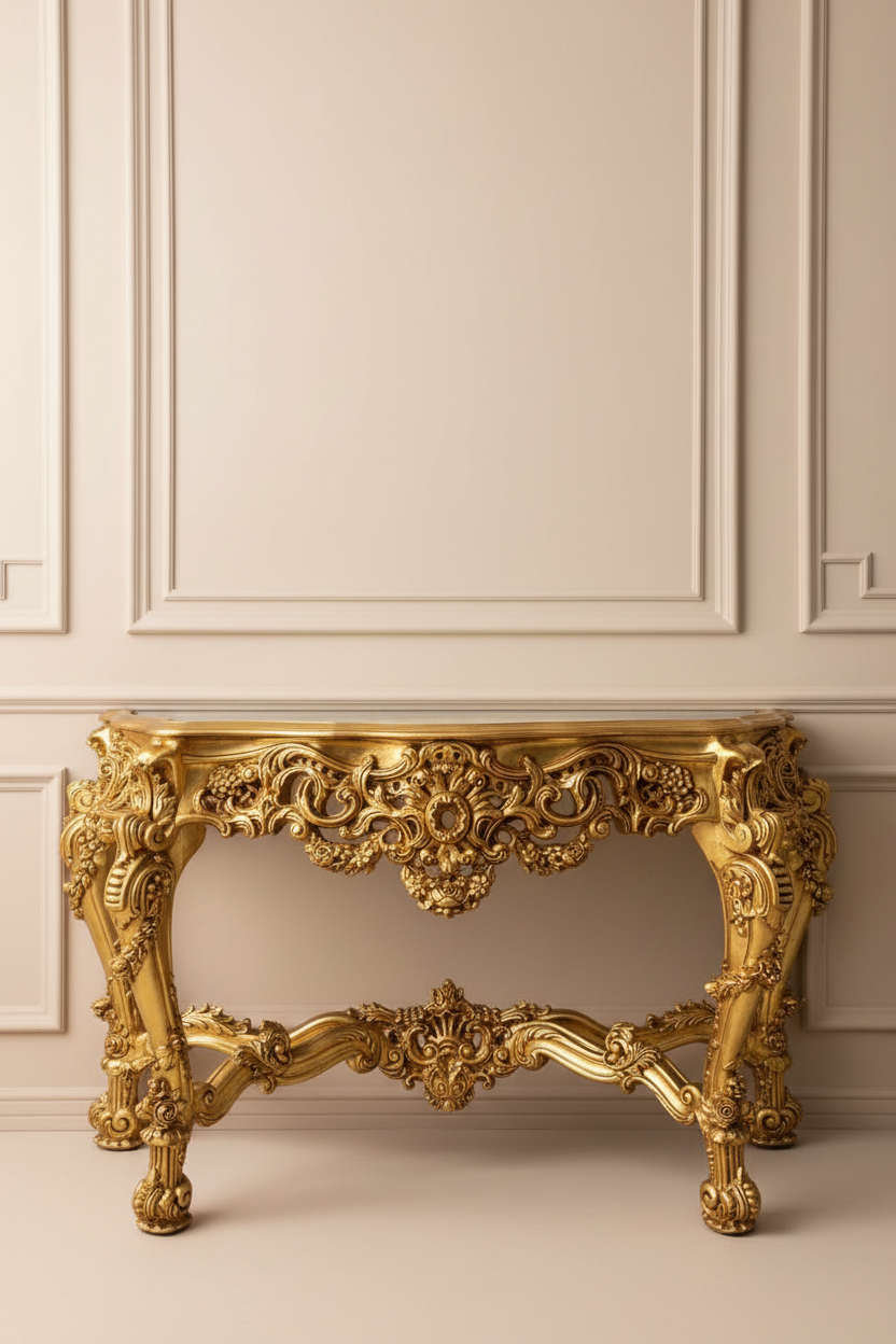Console Table — Calm Background