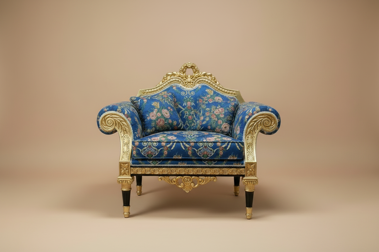 Versailles Royal Brocade Armchair - Solo