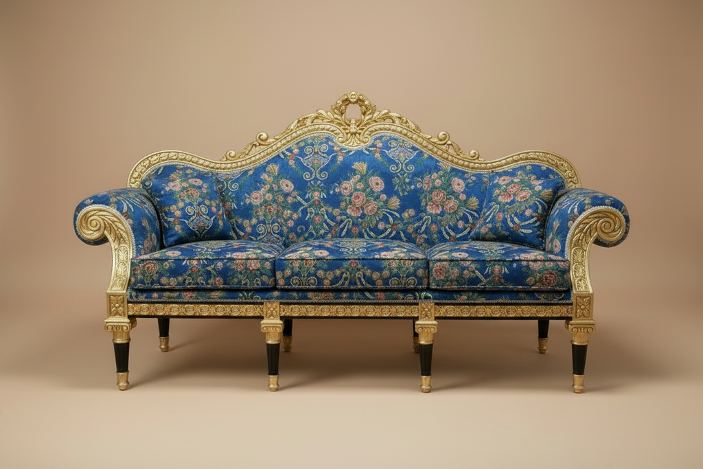Versailles Royal Brocade 3-Seater Sofa