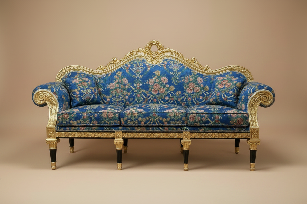 Versailles Royal Brocade 3-Seater Sofa