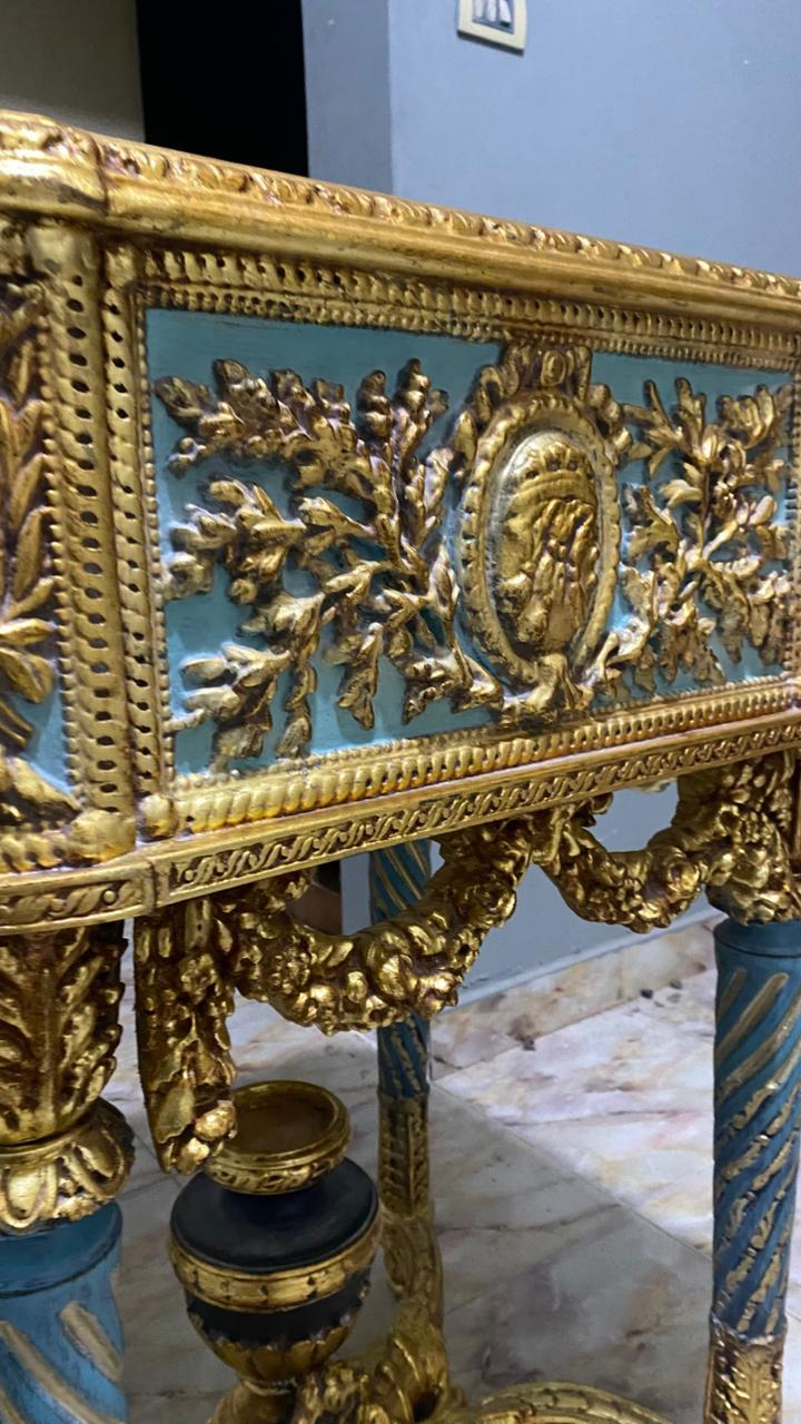 طاولة جانبية لويس السادس عشر | Royal French-Style Side Table – Louis XVI Guéridon