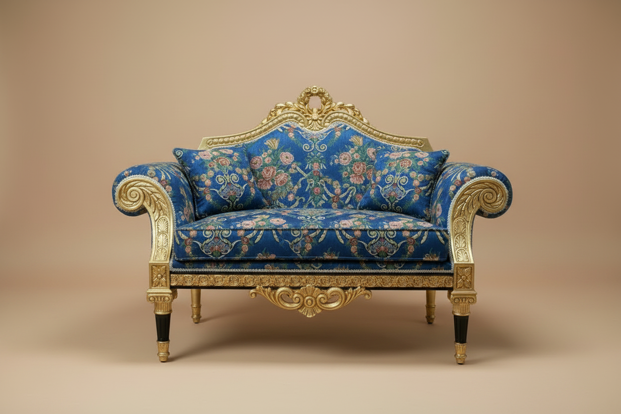 Versailles Royal Brocade Loveseat - Solo