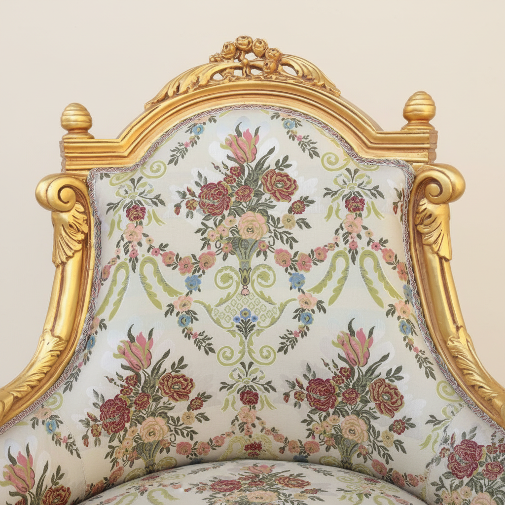 Louis XVI Bergère Armchair - Back Detail
