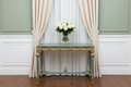 Hand-Painted Baroque Console Table — Front View