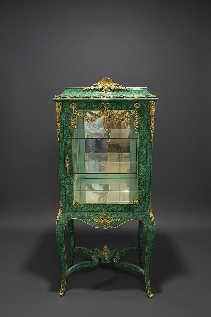 Malachite Imperial Vitrine - Full View