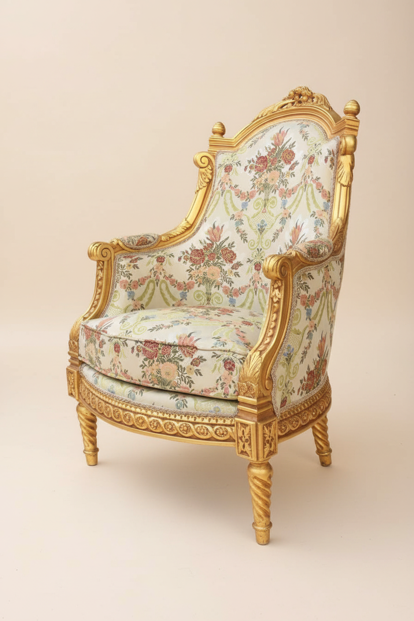 Louis XVI Bergère Armchair - Side View