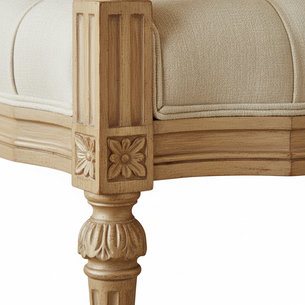 Marie Antoinette Tufted Bench