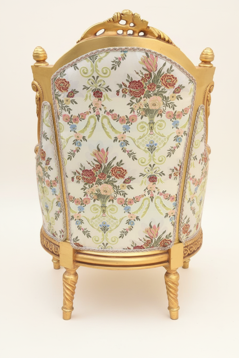 Louis XVI Bergère Armchairs - Back View