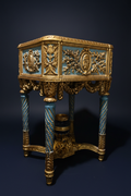 Royal French-Style Side Table — Dark Luxury Background 2