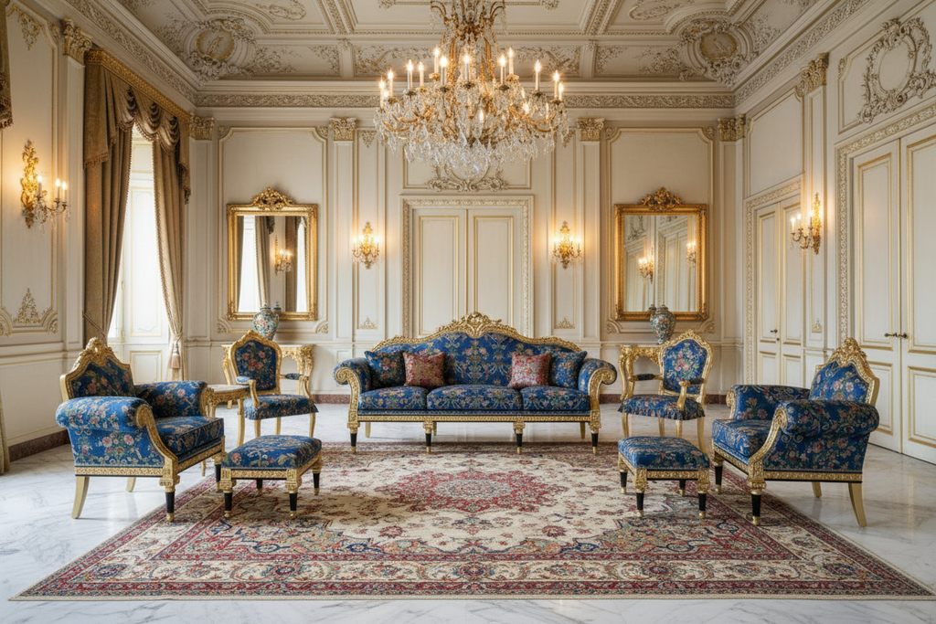 Royal Living Room - Full Baroque Set